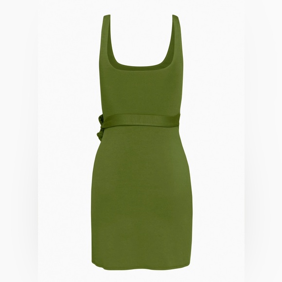 Aritzia green mini wrap dress size small - Picture 7 of 8